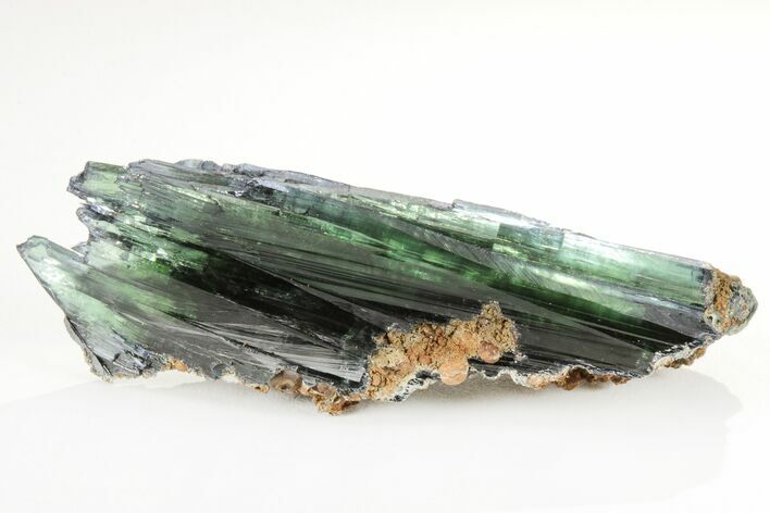 Gemmy, Emerald-Green Vivianite Crystal Cluster - Brazil #208713